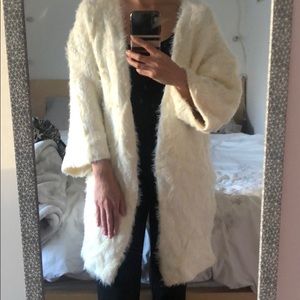 GUESS fuzzy oversized cardigan